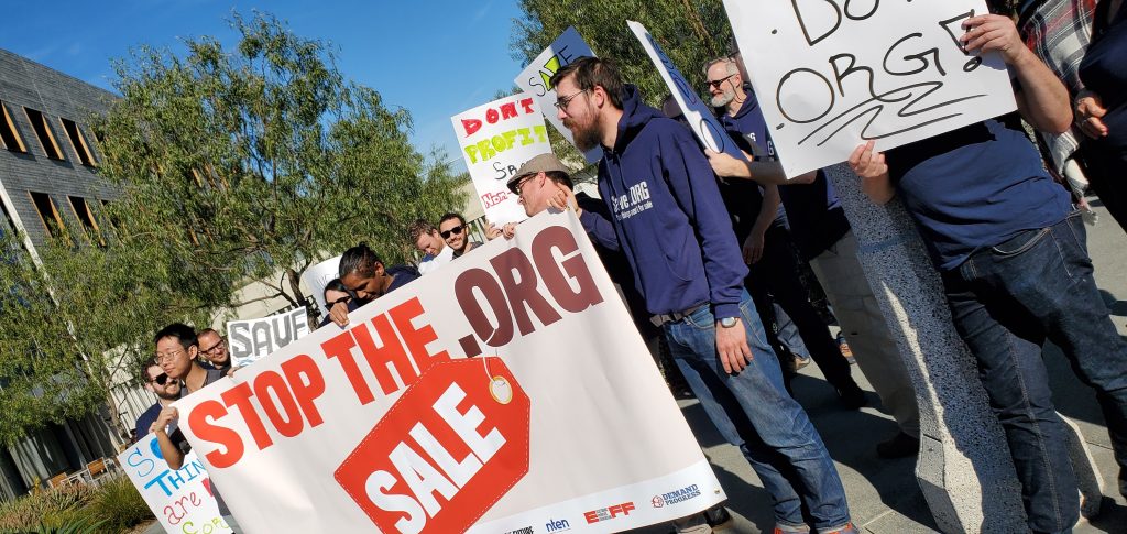 ICANN protest