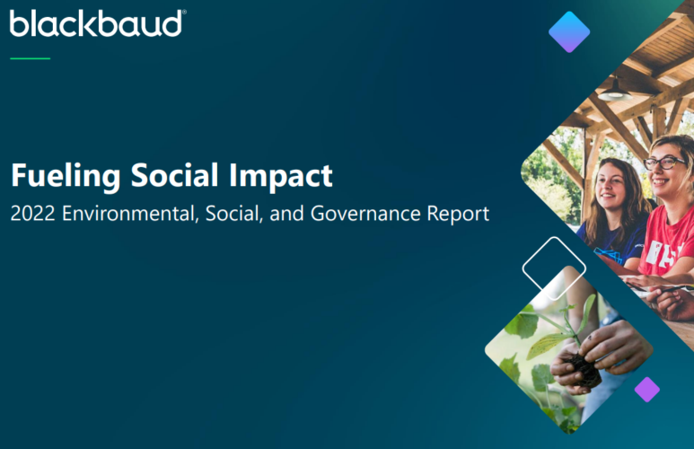 Blackbaud Scores Itself On ESG